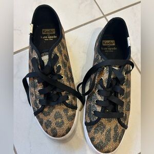 Kate spade leopard cheetah print tennis shoes